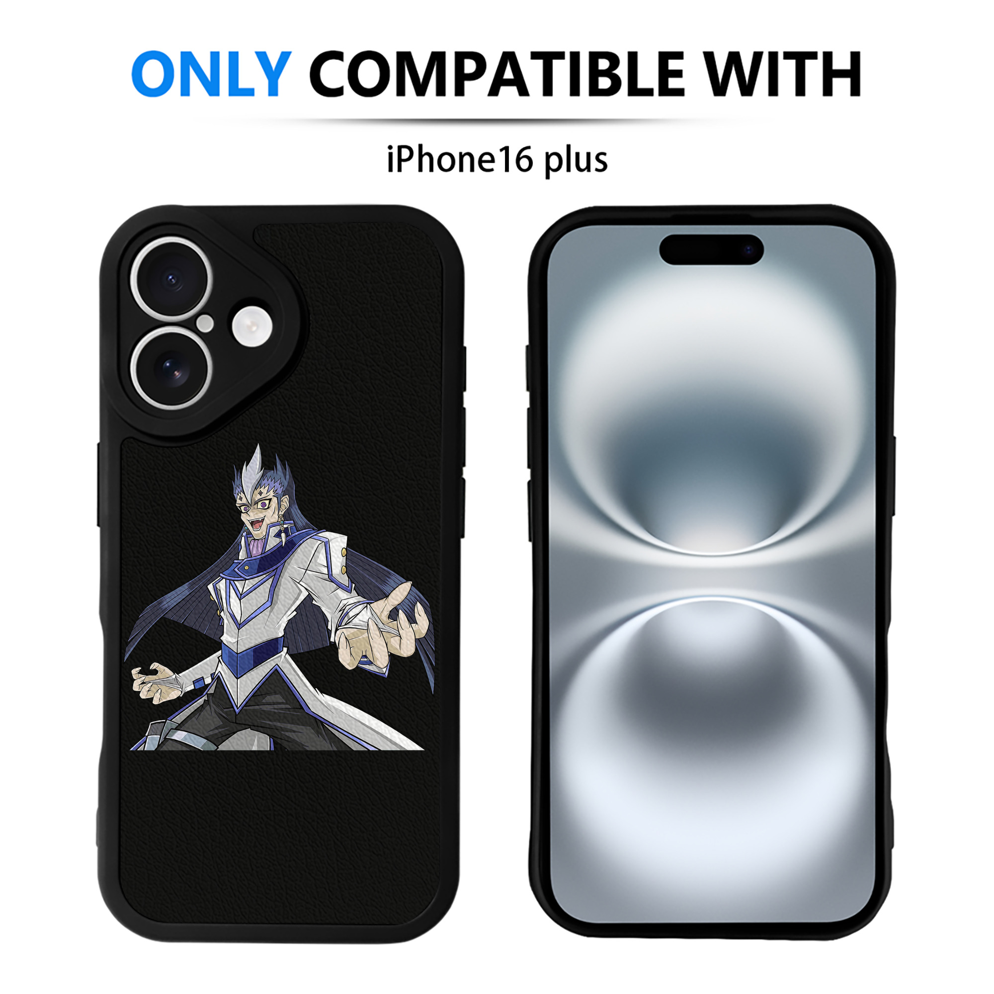 （画像用） 遊☆戯☆王 Yu-Gi-Oh! 【iPhone 16シリーズ対応】シリコンスマホケース（レザー調） 材質：シリコン